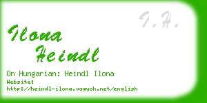 ilona heindl business card